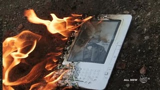 Tosh book burning