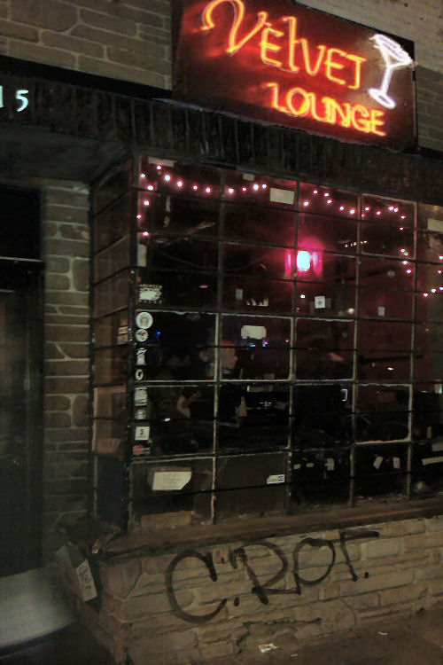 The Velvet Lounge front