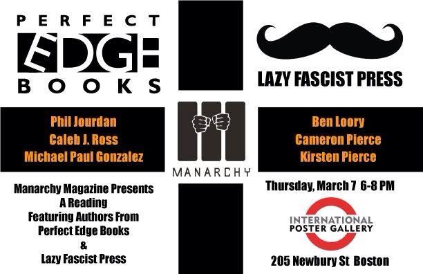 Manarchy reading in Boston
